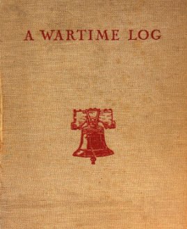 A Wartime Log book cover