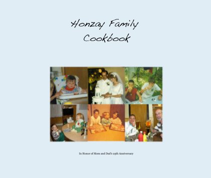 Honzay Family Cookbook book cover