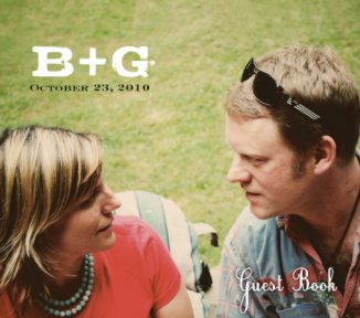 b+g guest book book cover