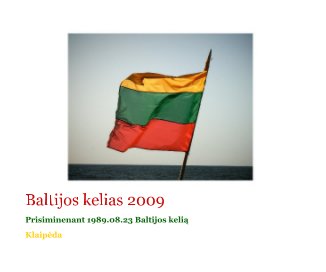 Baltijos kelias 2009 book cover