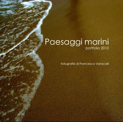 Paesaggi marini portfolio 2010 book cover