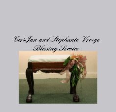 Gert-Jan and Stephanie Vroege Blessing Service book cover