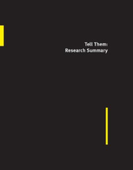 Tell Them: Research Summary book cover