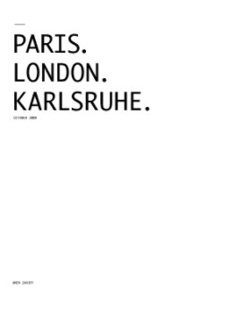 PARIS.LONDON.KARLSRUHE book cover