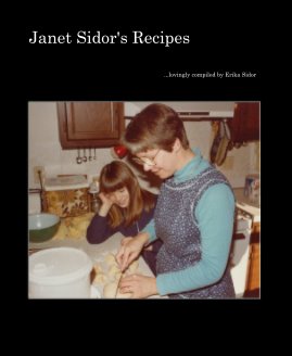 Janet Sidor's Recipes book cover