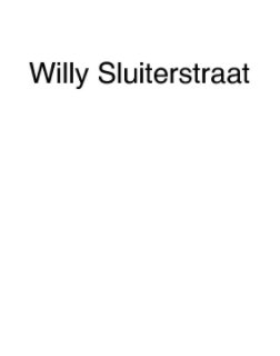Willy Sluiterstraat book cover
