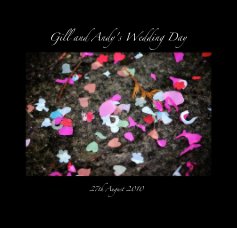 Gill and Andy's Wedding Day - small square version book cover