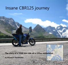 Insane CBR125 journey book cover