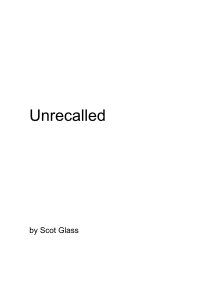 Unrecalled book cover