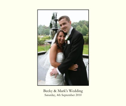 Becky & Mark's Wedding Book book cover