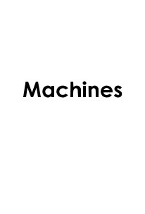 Machines book cover