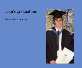 Tom's graduation. book cover