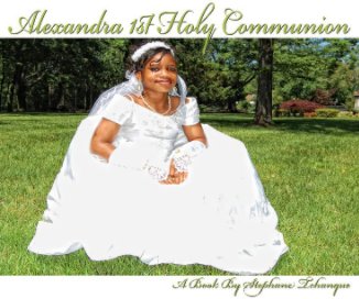 ALEXANDRA 1st Communion book cover