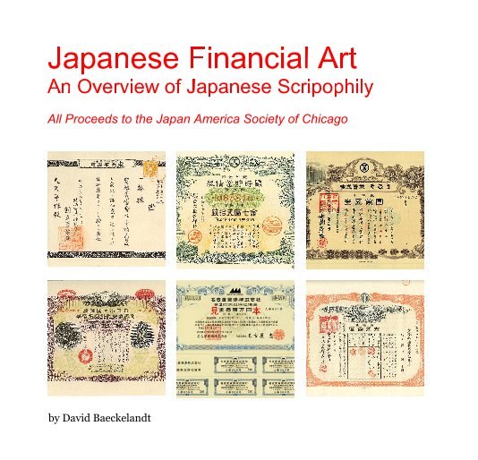 View Japanese Financial Art An Overview of Japanese Scripophily by David Baeckelandt