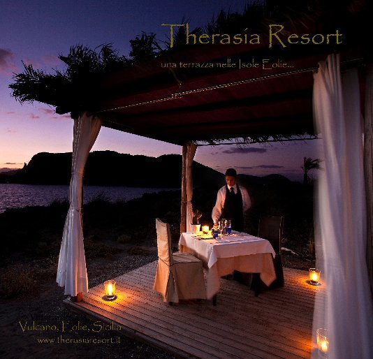 View Therasia Resort, Isole Eolie 18x18 by Vittorio Sciosia
