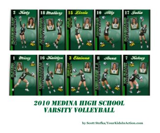 2010 Medina High School Varsity Volleyball book cover