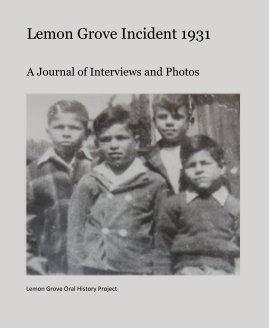 Lemon Grove Incident 1931 book cover
