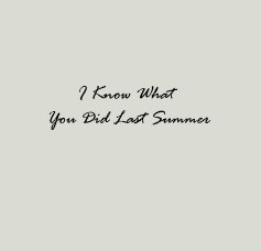 I Know What You Did Last Summer book cover