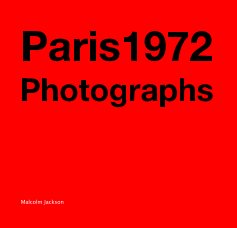 Paris1972 Photographs book cover