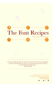The font Recipes book cover