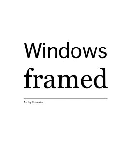 Windows Framed book cover