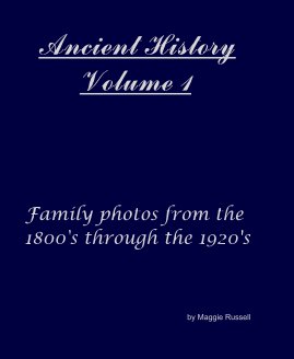 Ancient History Volume 1 book cover