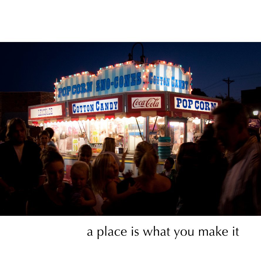 Visualizza a place is what you make it, 12x12 di Jennifer Lynne Wetzel