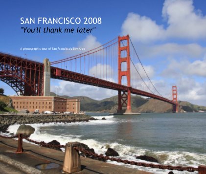 SAN FRANCISCO 2008
"You'll thank me later" book cover