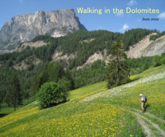 Walking in the Dolomites book cover