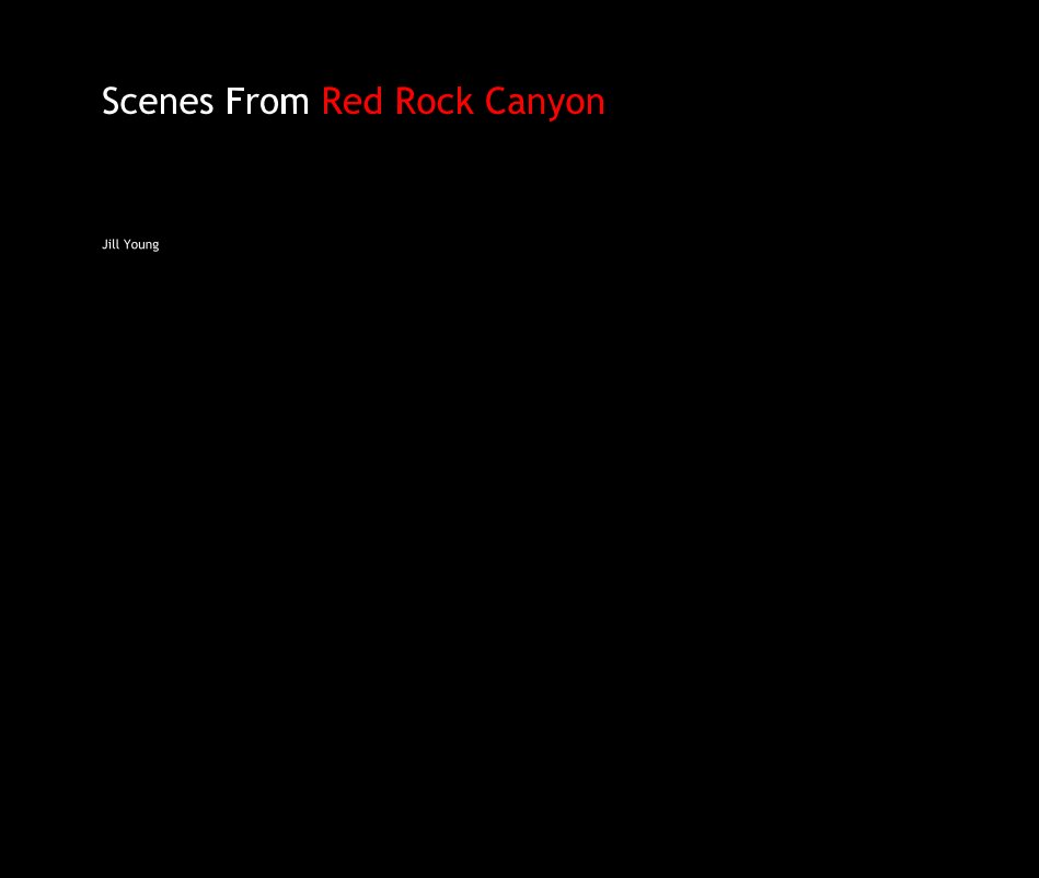 Ver Scenes From Red Rock Canyon por Jill Young