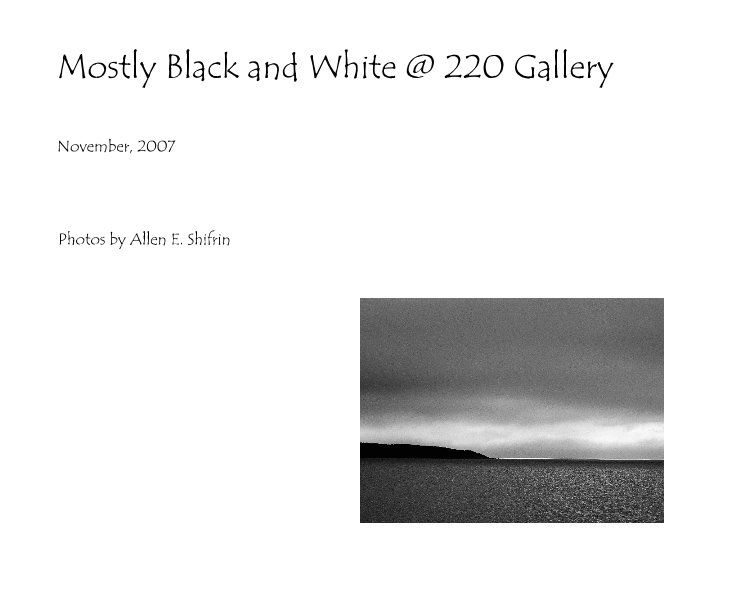 View Mostly Black and White @ 220 Gallery by Photos by Allen E. Shifrin