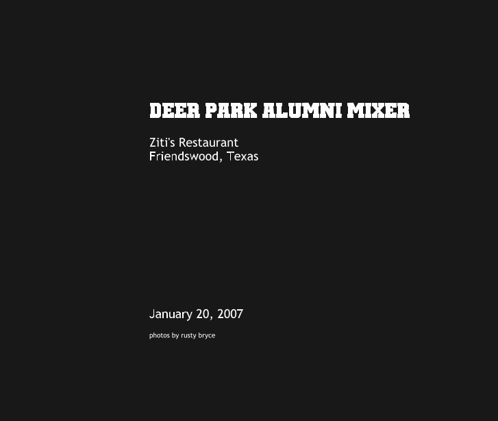 View Deer Park Alumni Mixer by rusty bryce
