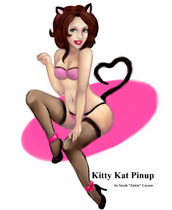 View Kitty Kat Pinup by Sarah "Zairia" Cayson by Sarah "Zairia" Cayson