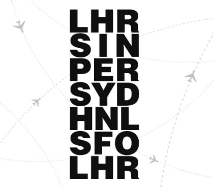 LHR-SIN-PER-SYD-HNL-SFO-LHR book cover