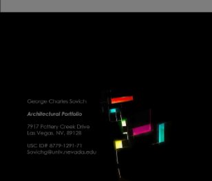 George Sovich USC Portfolio Application book cover