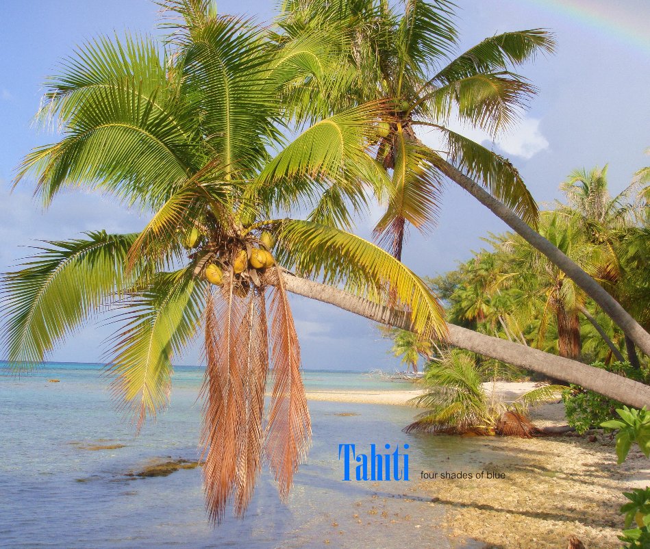 View Tahiti four shades of blue by Cheryl Trainor