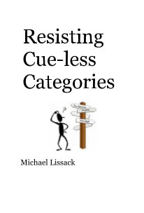 Resisting Cue-less Categories book cover