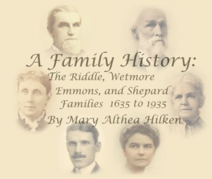 A Riddle Family History book cover