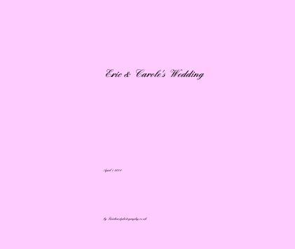 Eric & Carole's Wedding book cover