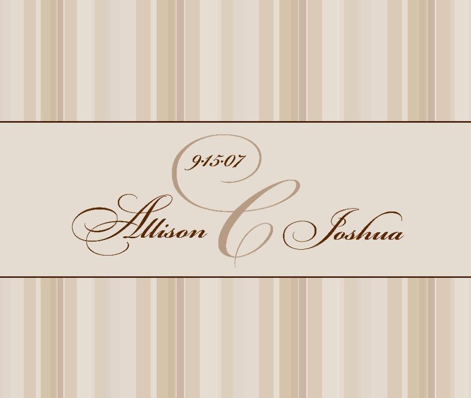 View Allison & Joshua's Wedding by Allison Curry