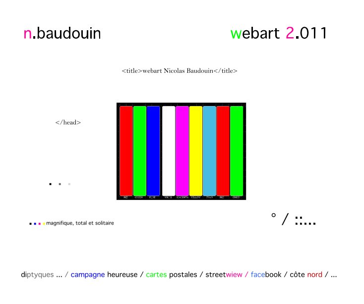Ver webart 2.011 por Nicolas Baudouin