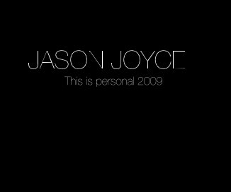 JASON JOYCE This is personal 2009 book cover