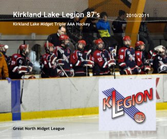 Kirkland Lake Legion 87's 2010/2011 book cover