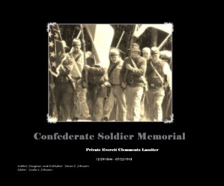 Confederate Soldier Memorial book cover