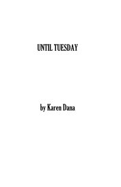 UNTIL TUESDAY by Karen Dana book cover