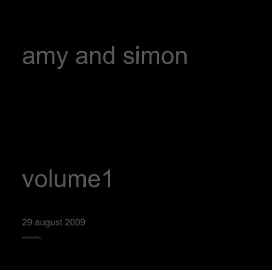 amy and simon volume1 book cover