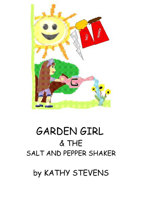 View Garden Girl and the Salt and Pepper Shaker by KATHY STEVENS