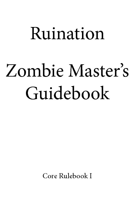 Ver Zombie Master's Guidebook por Noah Evans