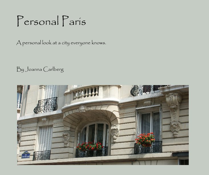 View Personal Paris by Joanna Carlberg