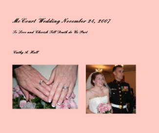 McCourt Wedding November 24, 2007 book cover